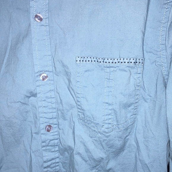 Alexander Julian Colours Blue Polka Dot Button Up - Picture 4 of 11